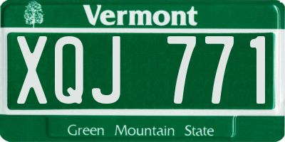 VT license plate XQJ771