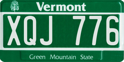 VT license plate XQJ776