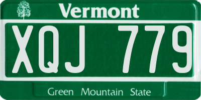 VT license plate XQJ779