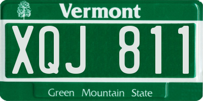 VT license plate XQJ811