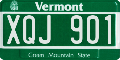 VT license plate XQJ901