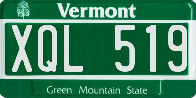 VT license plate XQL519