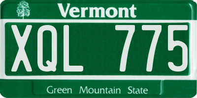 VT license plate XQL775