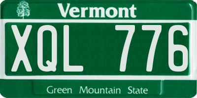 VT license plate XQL776