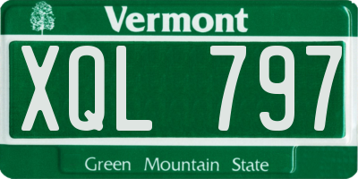 VT license plate XQL797