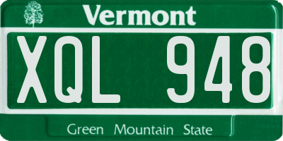 VT license plate XQL948