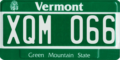 VT license plate XQM066
