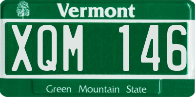 VT license plate XQM146