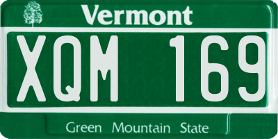 VT license plate XQM169
