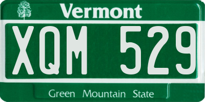VT license plate XQM529