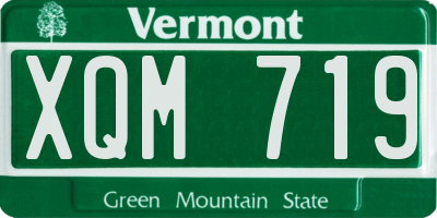 VT license plate XQM719
