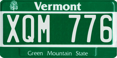 VT license plate XQM776