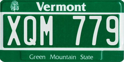 VT license plate XQM779