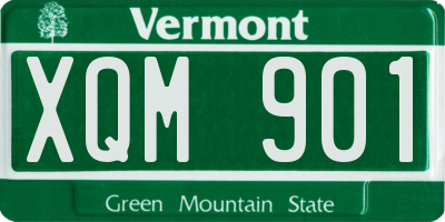 VT license plate XQM901