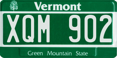 VT license plate XQM902