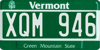 VT license plate XQM946