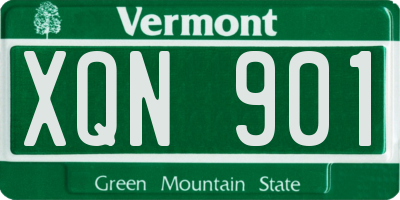 VT license plate XQN901