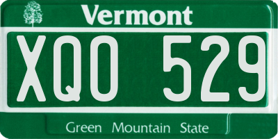 VT license plate XQO529