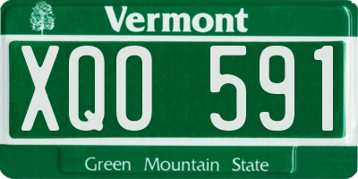 VT license plate XQO591
