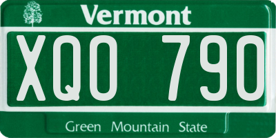 VT license plate XQO790
