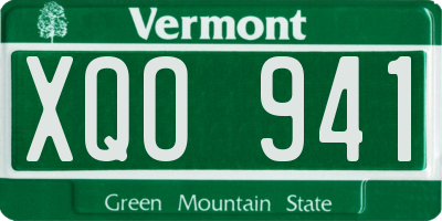 VT license plate XQO941