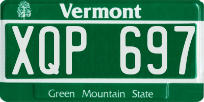 VT license plate XQP697