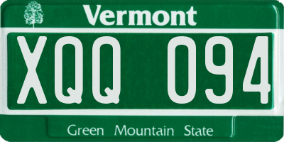VT license plate XQQ094
