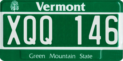 VT license plate XQQ146