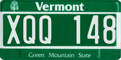 VT license plate XQQ148