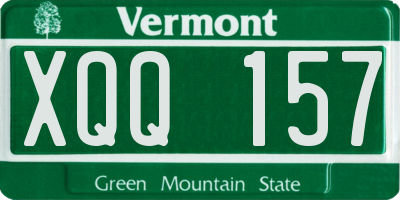 VT license plate XQQ157