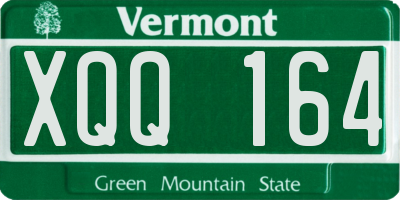 VT license plate XQQ164