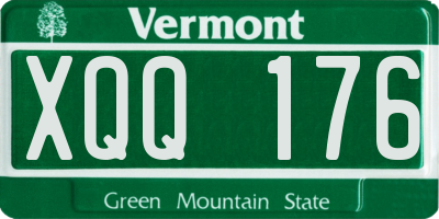 VT license plate XQQ176