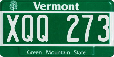 VT license plate XQQ273