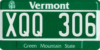 VT license plate XQQ306