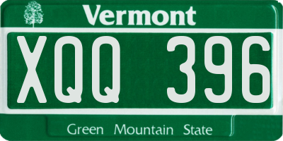 VT license plate XQQ396