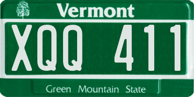 VT license plate XQQ411