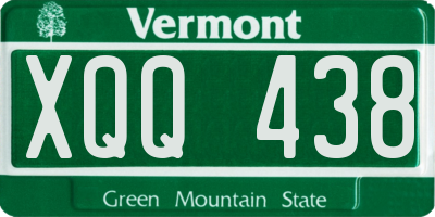VT license plate XQQ438