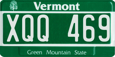 VT license plate XQQ469