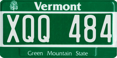 VT license plate XQQ484