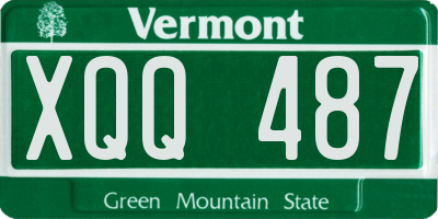 VT license plate XQQ487