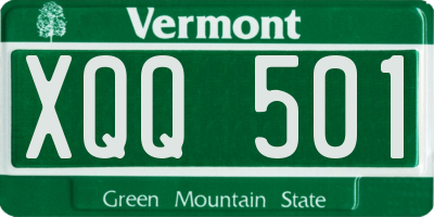 VT license plate XQQ501