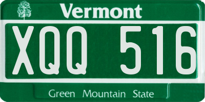 VT license plate XQQ516