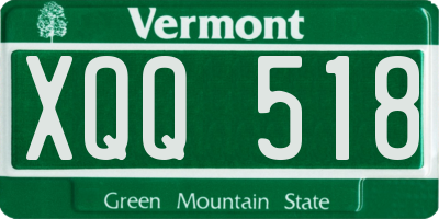 VT license plate XQQ518