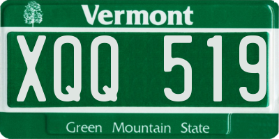VT license plate XQQ519