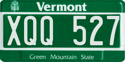 VT license plate XQQ527
