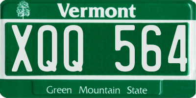 VT license plate XQQ564