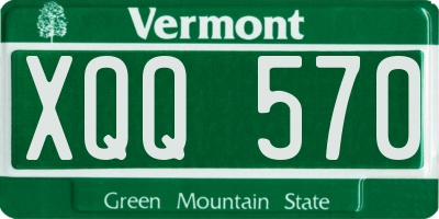 VT license plate XQQ570
