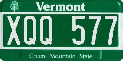 VT license plate XQQ577