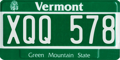 VT license plate XQQ578