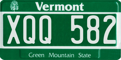 VT license plate XQQ582